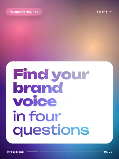Gradients style cover slide: soft colour gradients